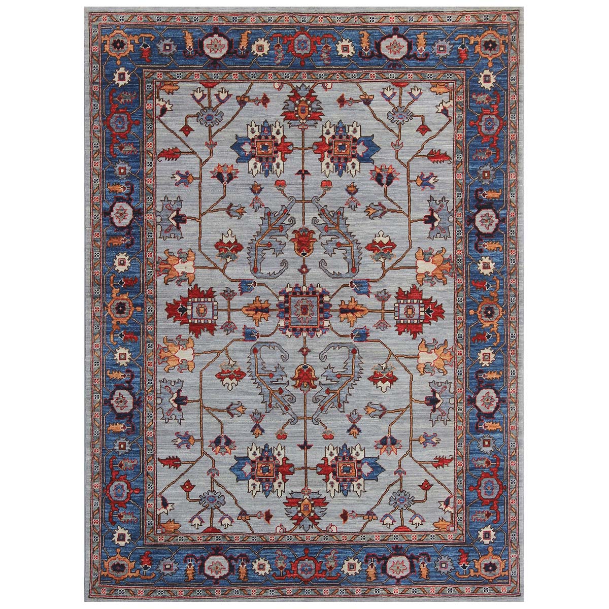 ARYANA ARYAN GREY / BLUE 4'10" X 6'7"