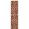 ARYANA MAMLU GREEN / RED 2'6" X 9'11"