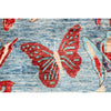 ARYANA BUTTE LIGHT BLUE / RED 8' X 9'10"