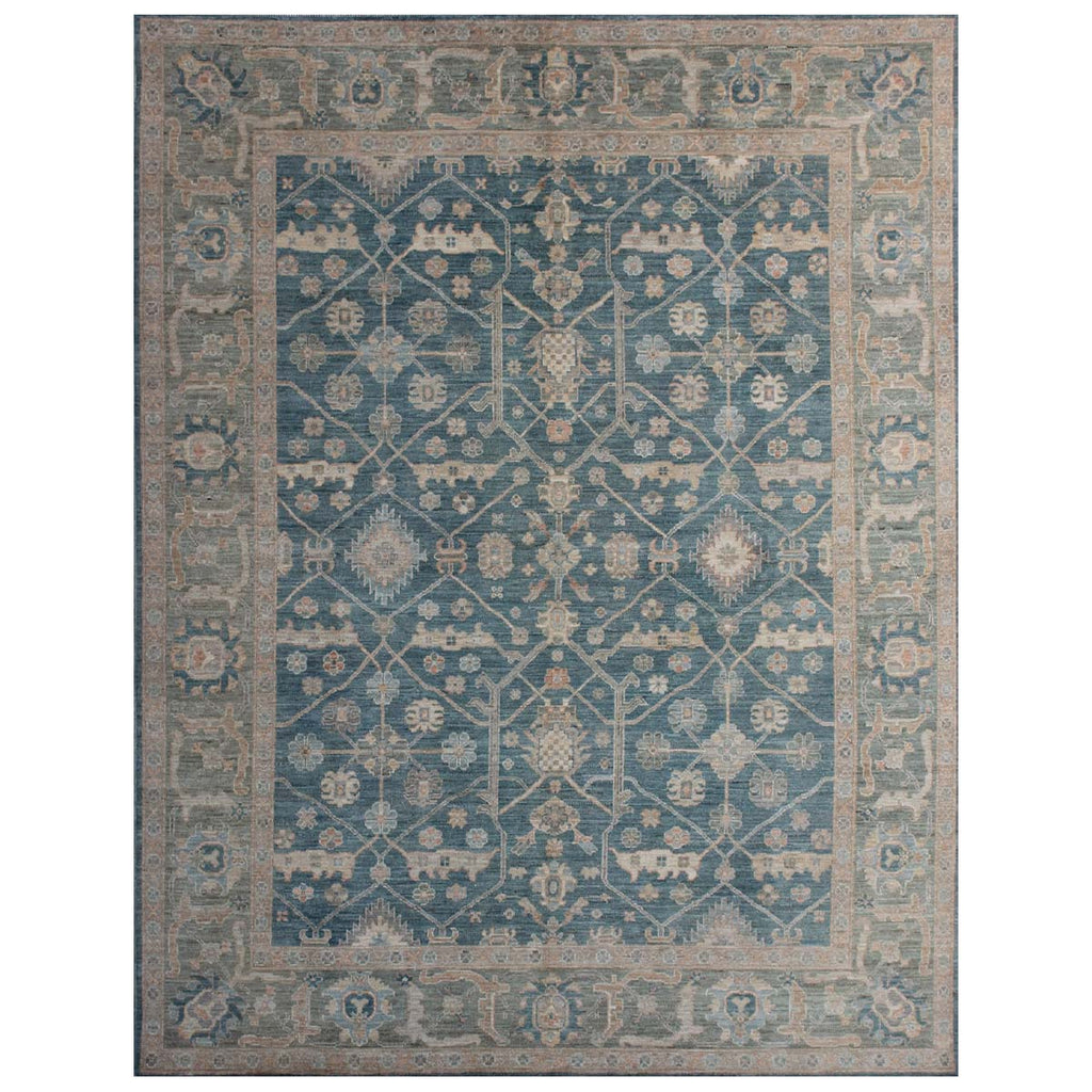 ARYANA OUSHA BLUE / GREEN 8'2" X 9'9"