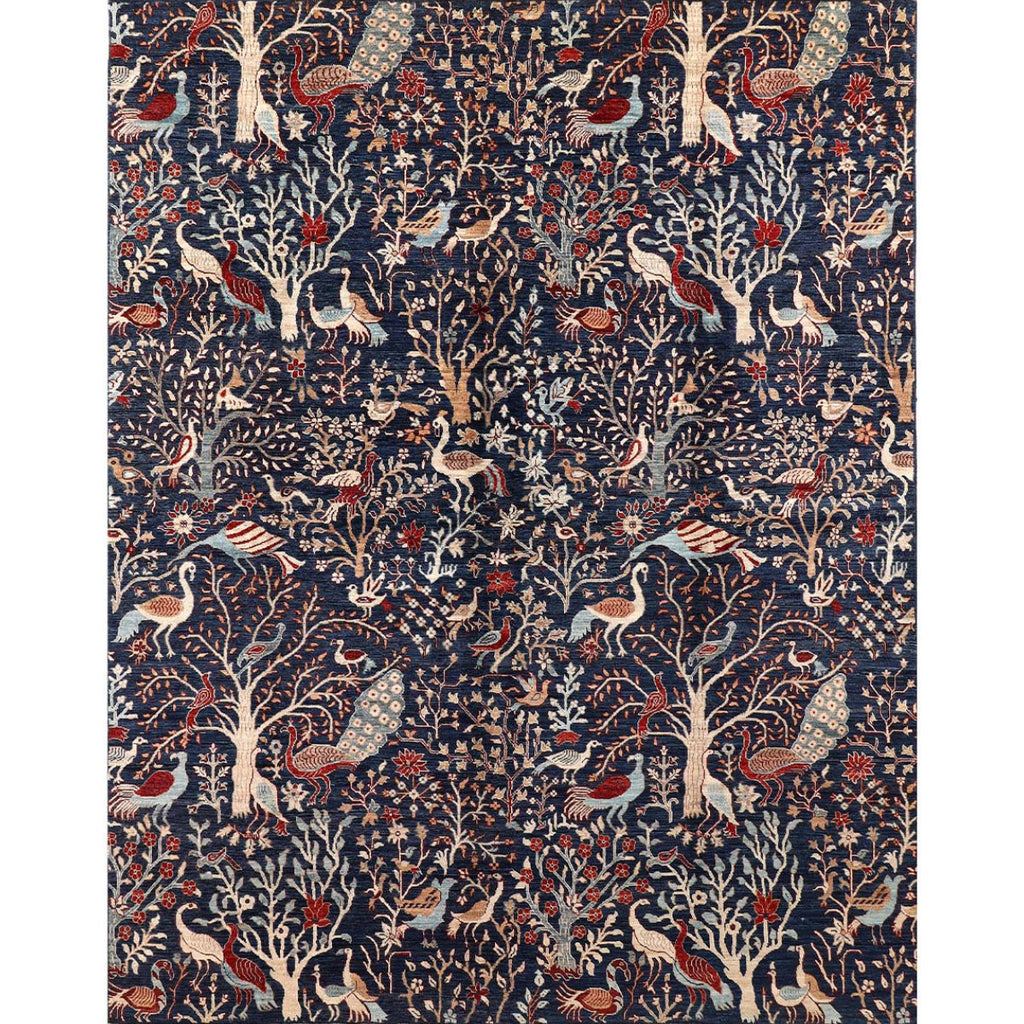 ARYANA ARYAN IVORY / NAVY 8' X 10'2"