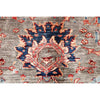 ARYANA ARYAN LIGHT GREEN / RED 7'9" X 9'10"