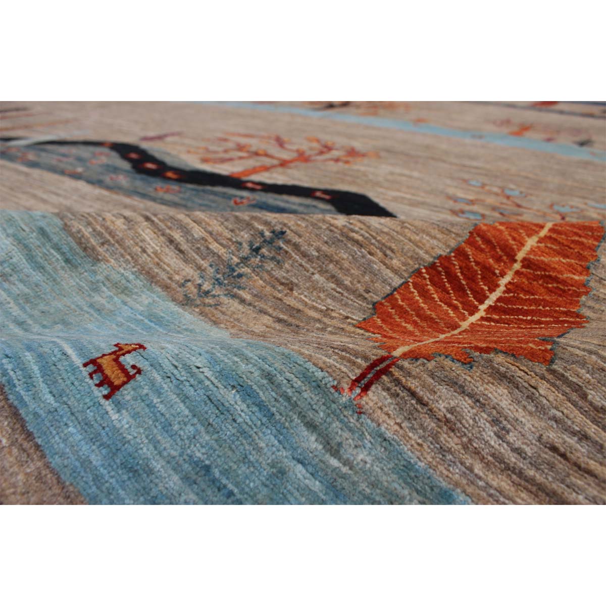 ARYANA GABEH NATURAL / BLUE 8'4" X 10'1"