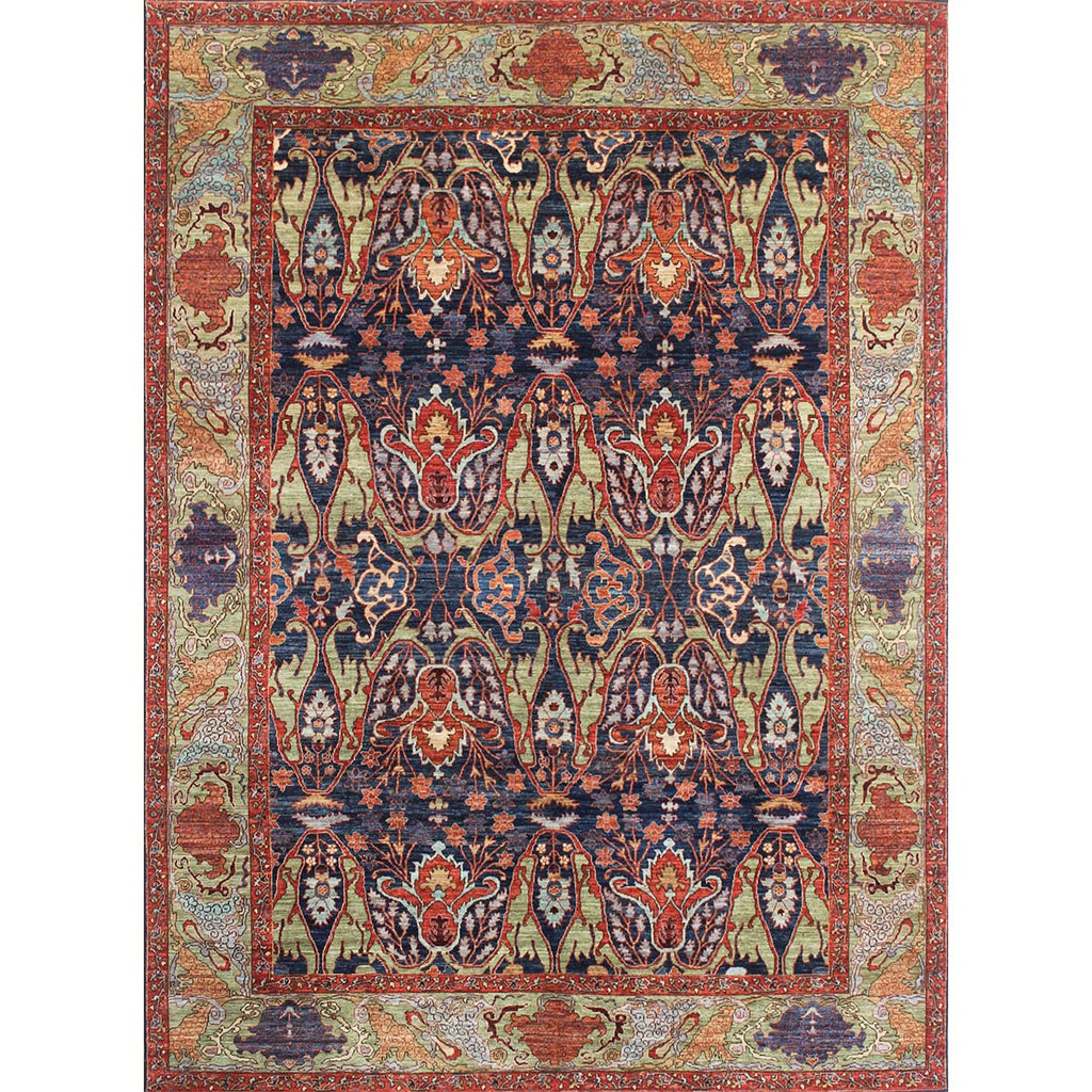 ARYANA BIJAR NAVY / GREEN 8'10" X 12'