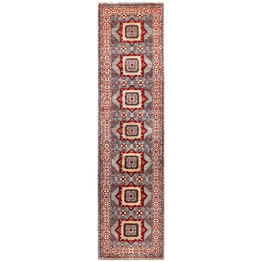 ARYANA MAMLU LIGHT BLUE / IVORY 2'6" X 9'8"