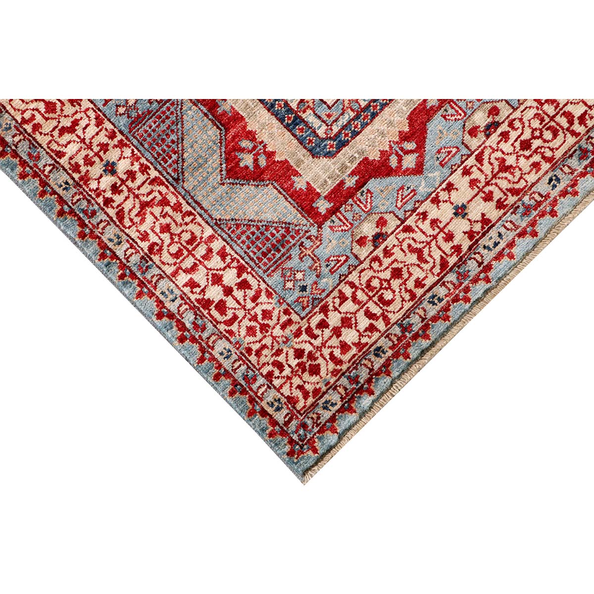 ARYANA MAMLU LIGHT BLUE / IVORY 2'6" X 9'8"
