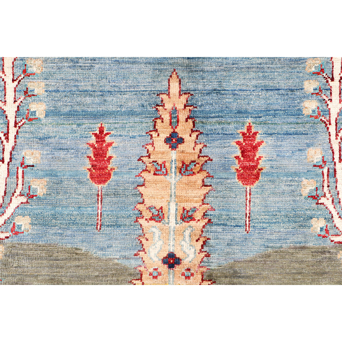 ARYANA ARYAN LIGHT BLUE / LIGHT GREEN 8'1" X 9'10"