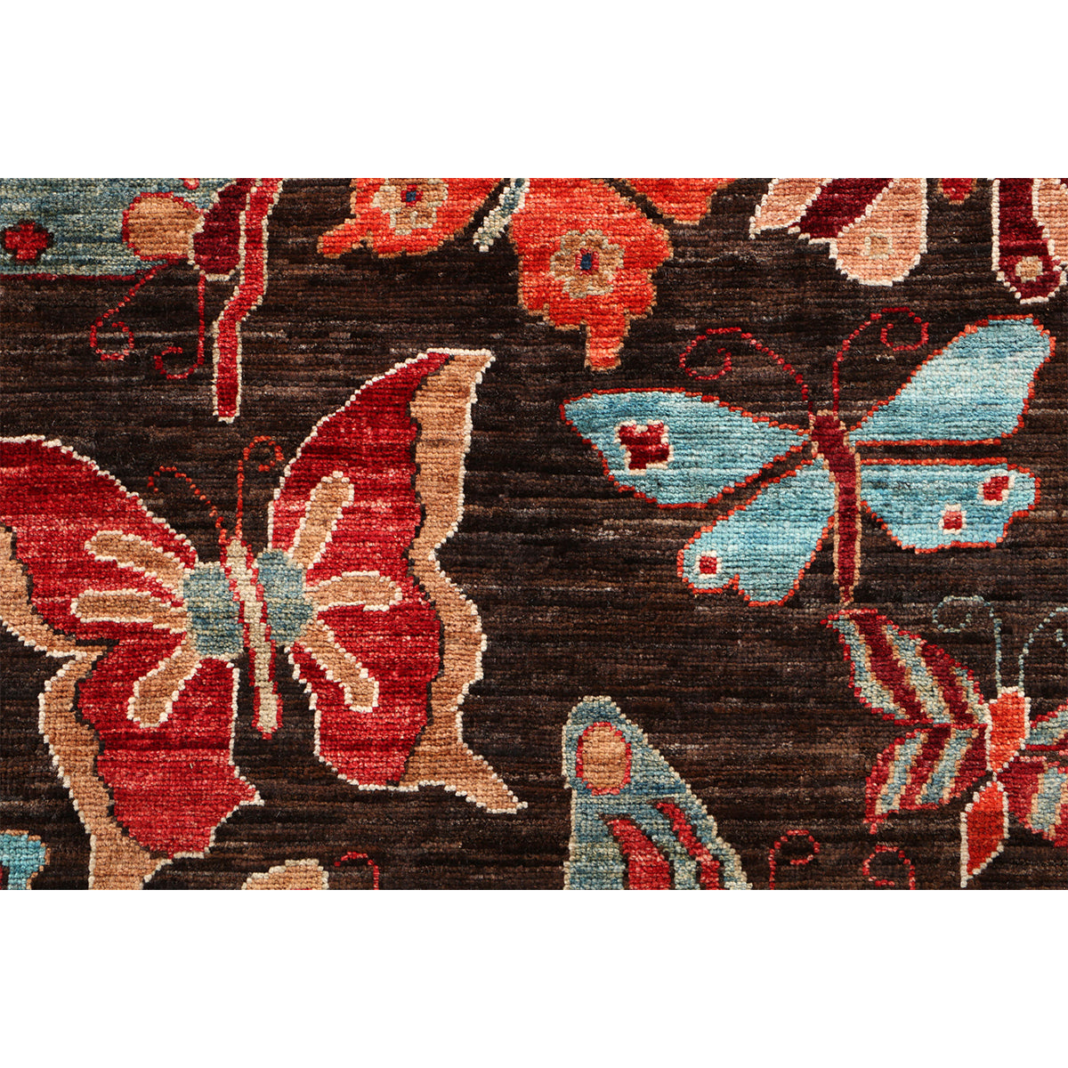 ARYANA ARYAN BROWN / RED 2'5" X 9'9"