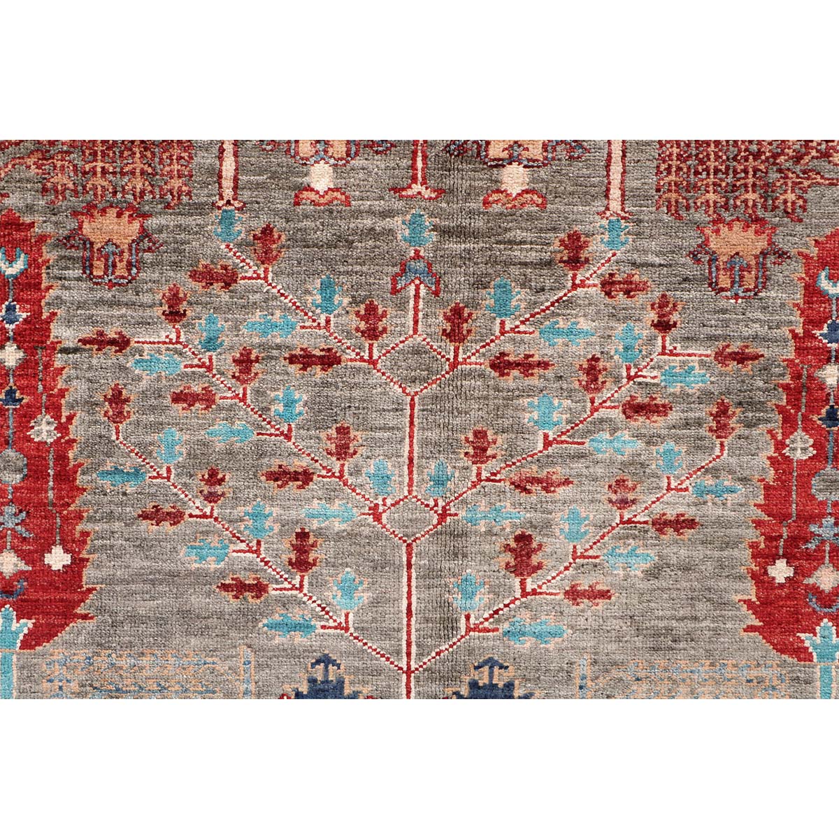 ARYANA ARYAN LIGHT GREEN / NAVY 8' X 9'9"