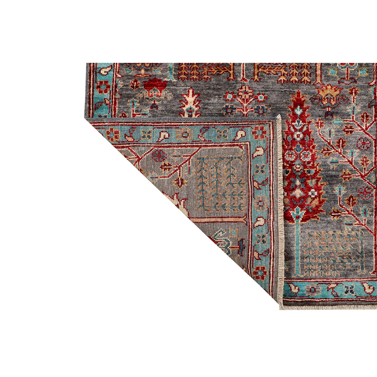 ARYANA ARYAN GREY / LIGHT BLUE 2'7" X 9'9"
