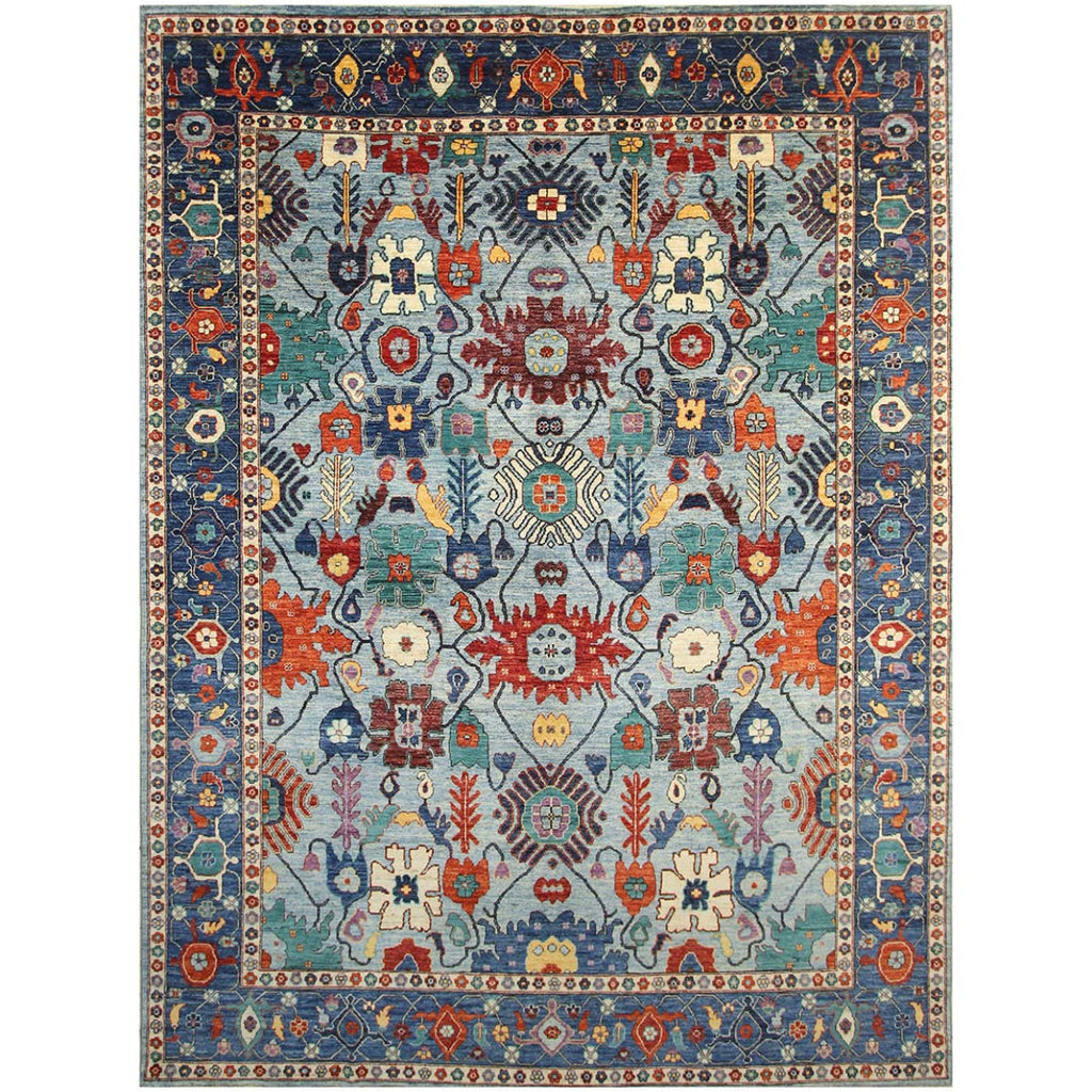 ARYANA ARYAN LIGHT BLUE / NAVY 8'9" X 11'10"