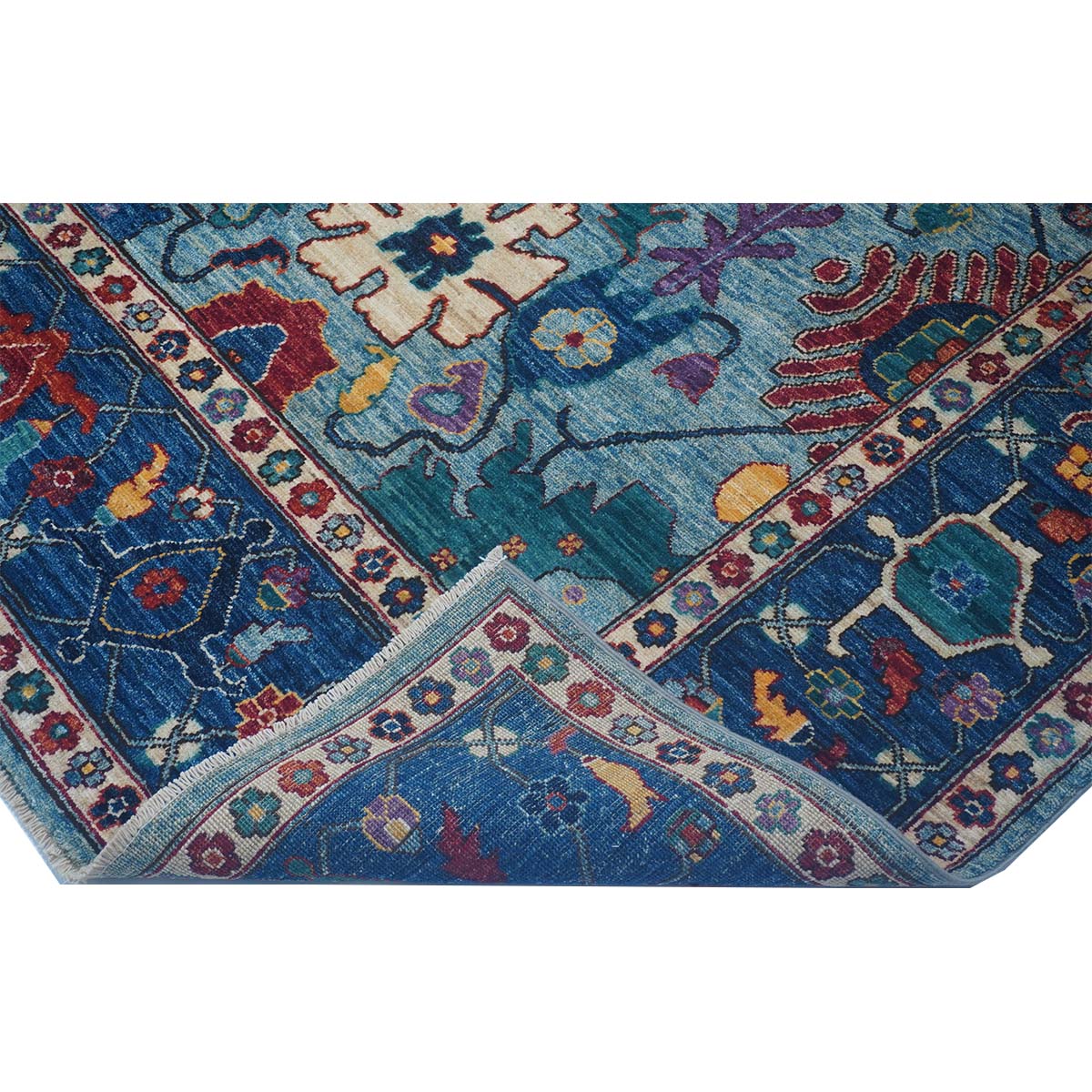 ARYANA ARYAN LIGHT BLUE / NAVY 8'9" X 11'10"