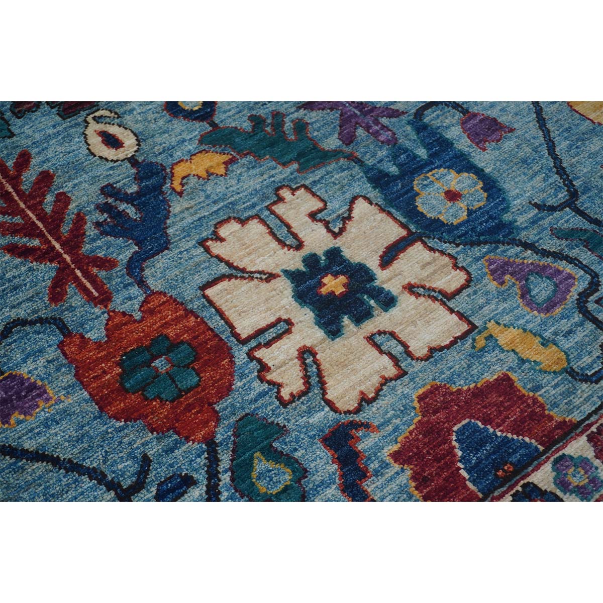 ARYANA ARYAN LIGHT BLUE / NAVY 8'9" X 11'10"