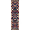 ARYANA ARYAN NAVY / LIGHT GREEN 2'6" X 9'5"