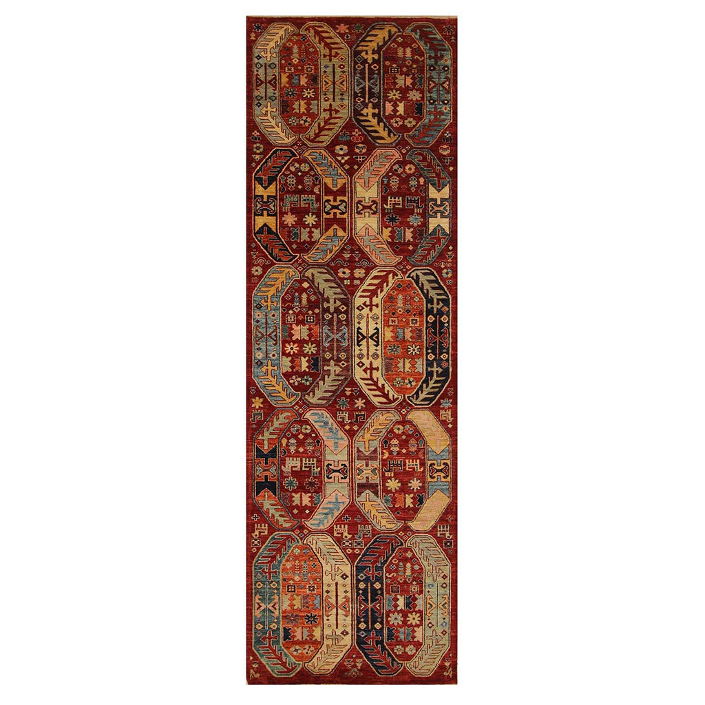 ARYANA SAMAR RED / MULTI 3' X 9'-7"