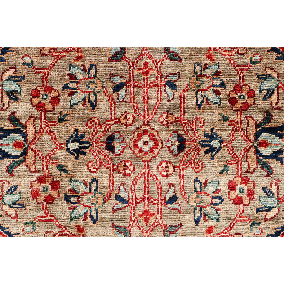 ARYANA ARYAN LIGHT GREEN / NAVY 2'-5" X 11'-6"