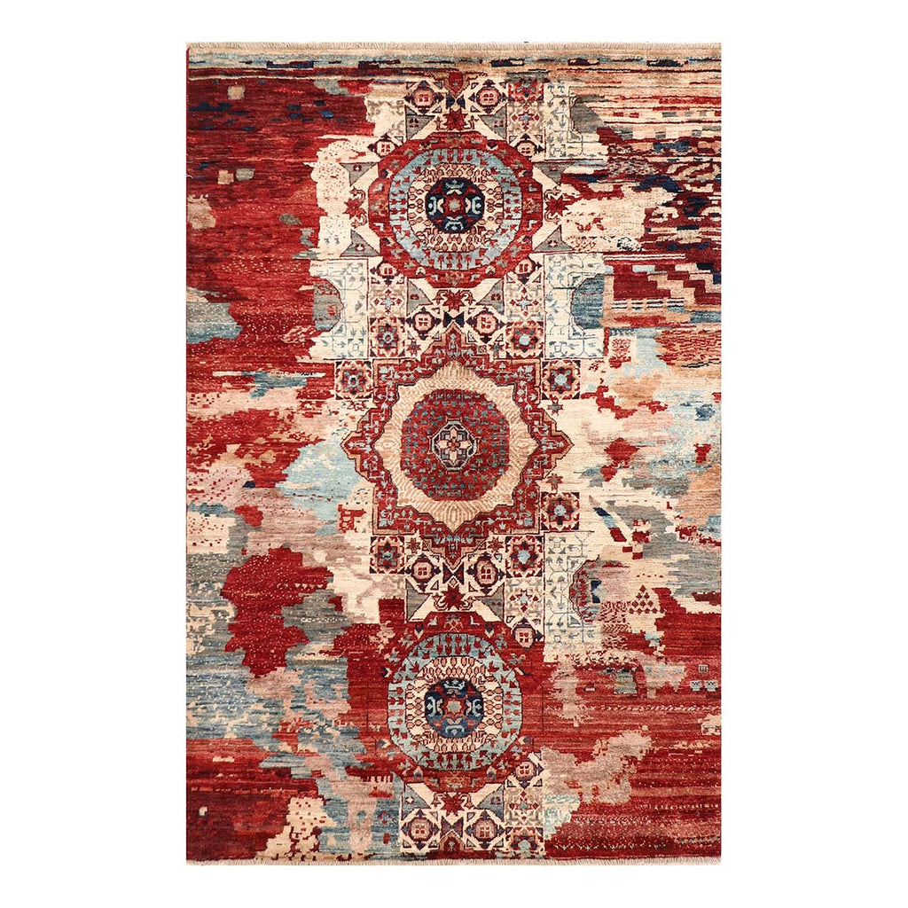 ARYANA ARYA RED / IVORY 3'-10" X 5'-9"