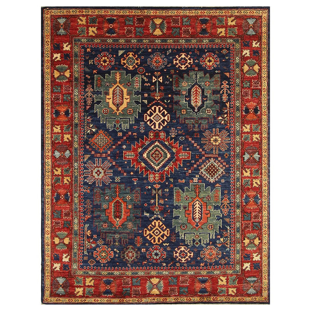 ARYANA ARYAN BLUE / RED 4'-11" X 6'-4"