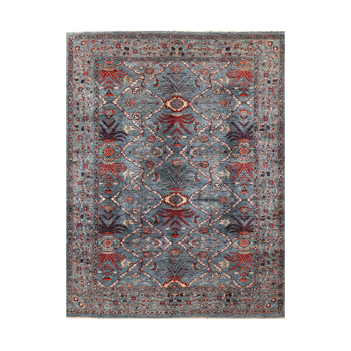ARYANA ARYAN RED / LIGHT BLUE 9'11" X 13'10"