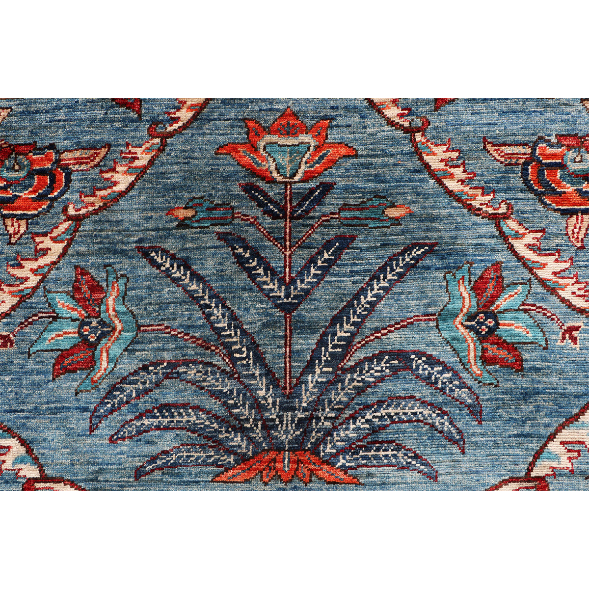 ARYANA ARYAN RED / LIGHT BLUE 9'11" X 13'10"