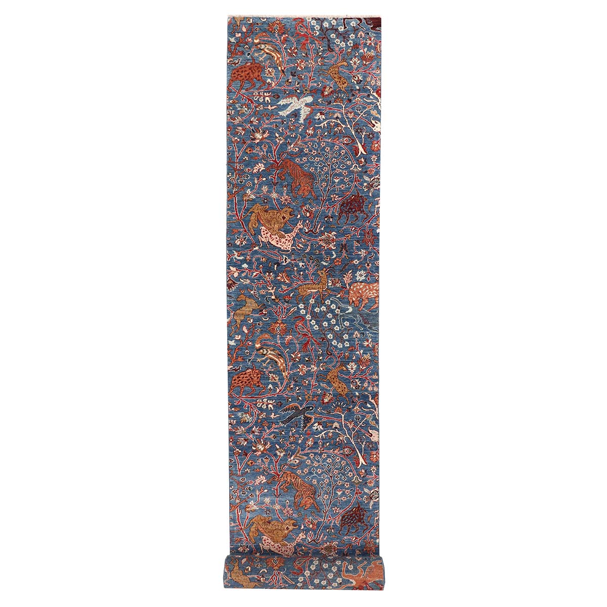 ARYANA ARYAN BLUE / RED 3'2" X 23'7"