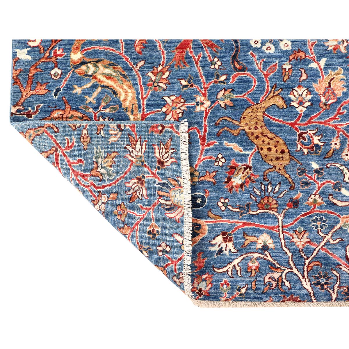 ARYANA ARYAN BLUE / RED 3'2" X 23'7"