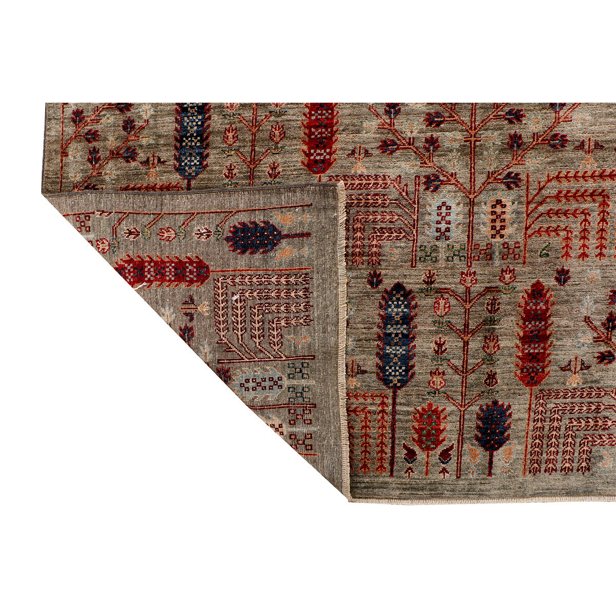 ARYANA ARYAN GREY / RED 12'2" X 17'10"