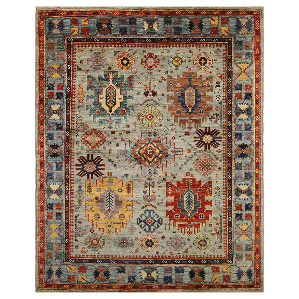 ARYANA ARYAN GREY / LIGHT BLUE 4'10" X 6'1"