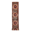 ARYANA MAMLU LIGHT GREEN / RED 2'5" X 18'6"