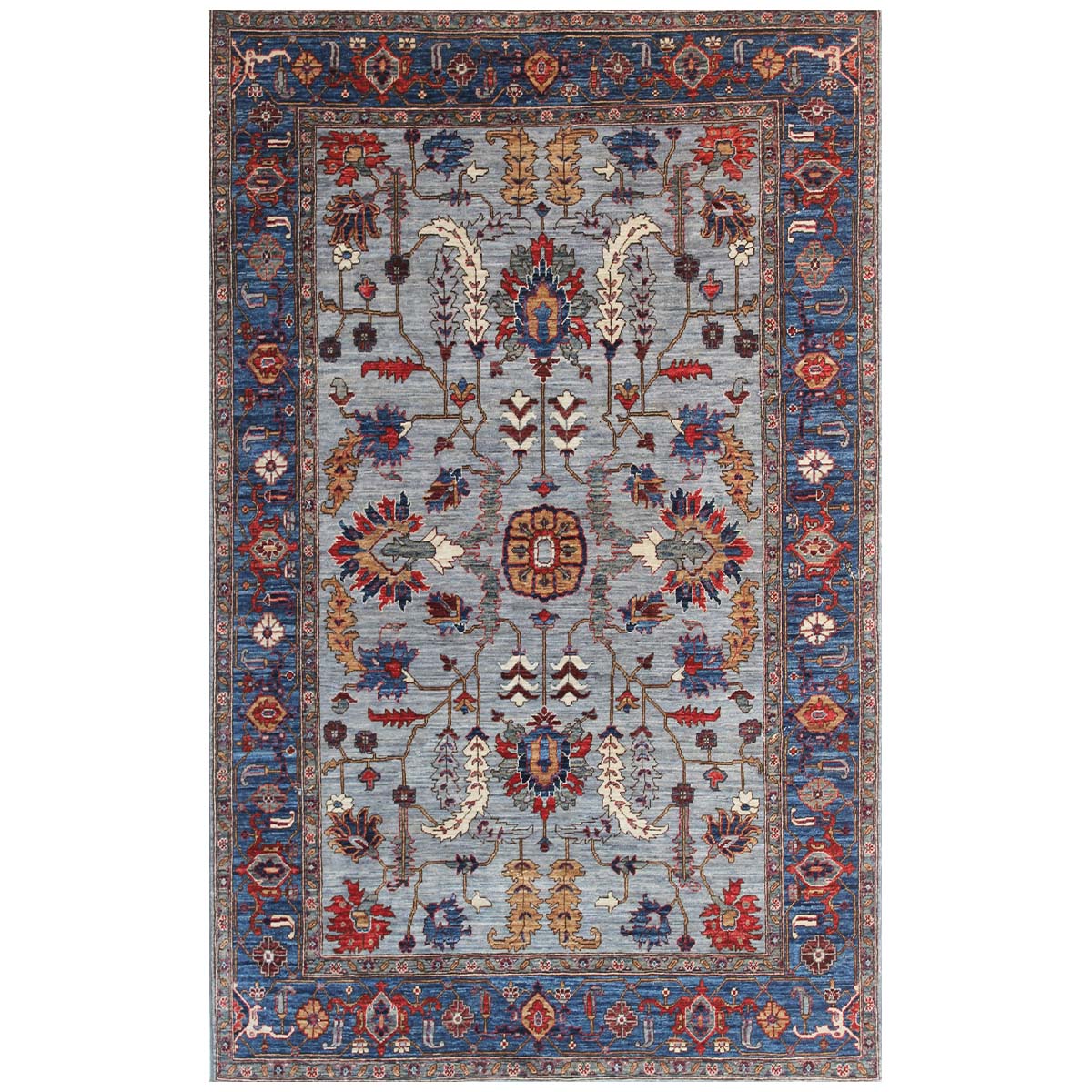 ARYANA ARYAN GREY / BLUE 5'10" X 9'2"