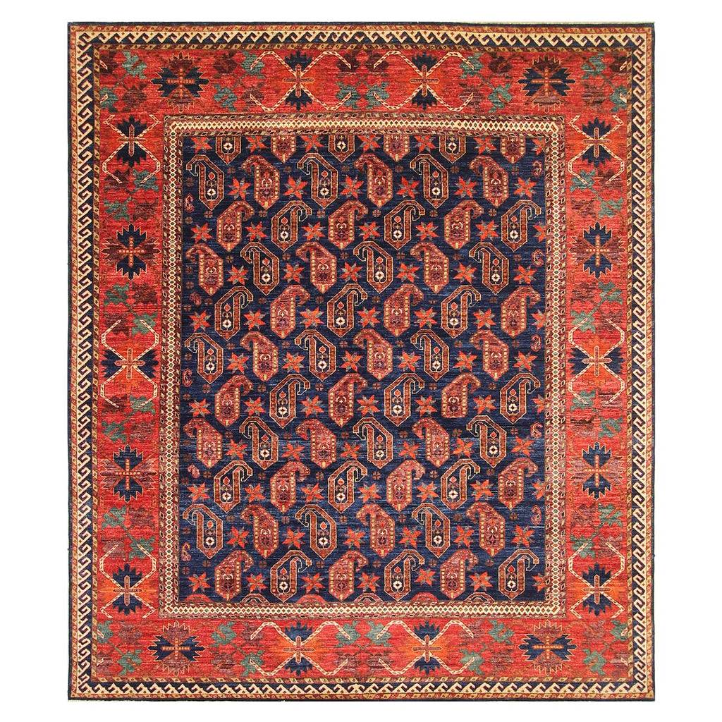 ARYANA PAISL BLUE / RED 8'4" X 9'7"