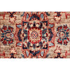 ARYANA ARYAN LIGHT GREEN / RED 2'6" X 14'2"