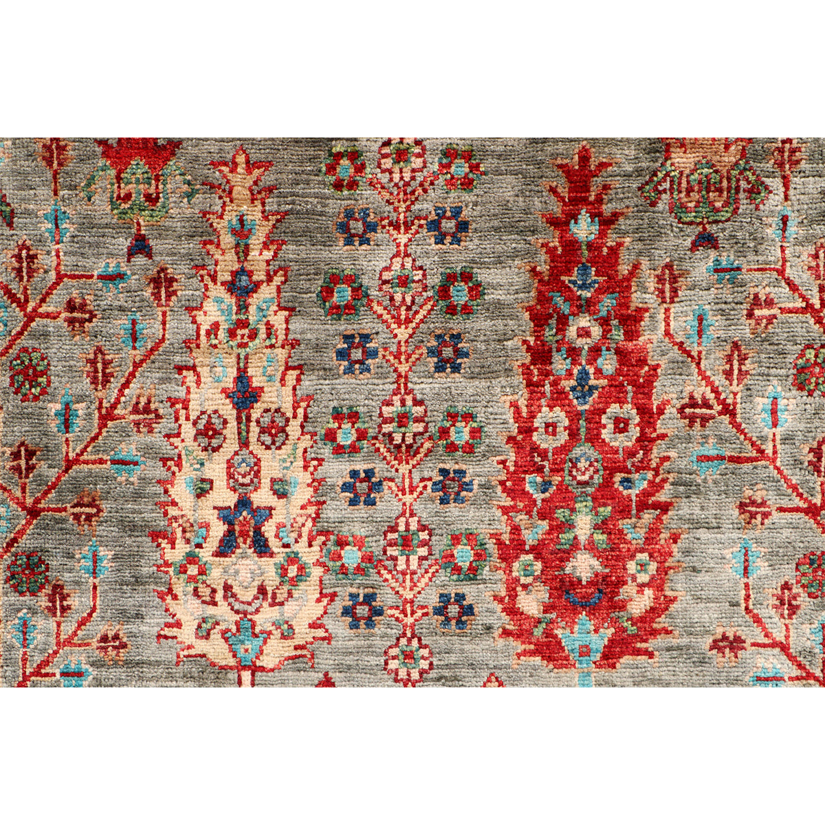 ARYANA ARYAN LIGHT GREEN / LIGHT BLUE 2'7" X 10'