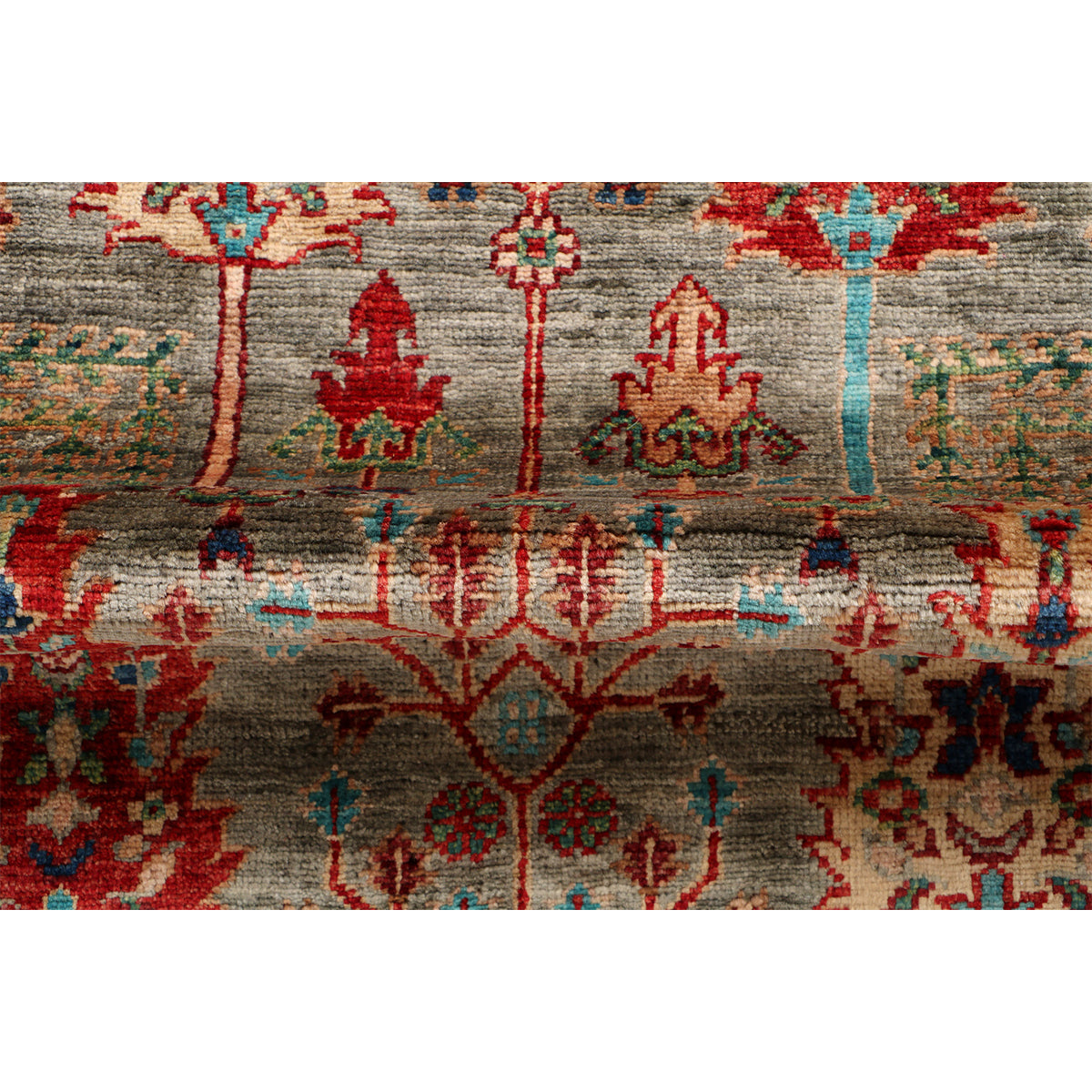 ARYANA ARYAN LIGHT GREEN / LIGHT BLUE 2'7" X 10'
