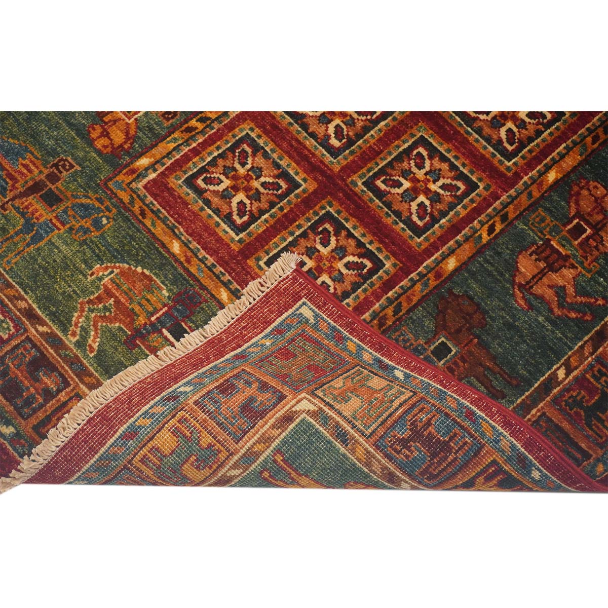 ARYANA ARYAN RED / GREEN 2'11" X 9'5"