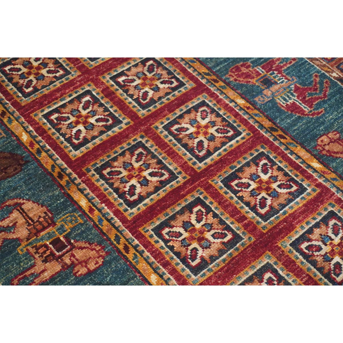 ARYANA ARYAN RED / GREEN 2'11" X 9'5"