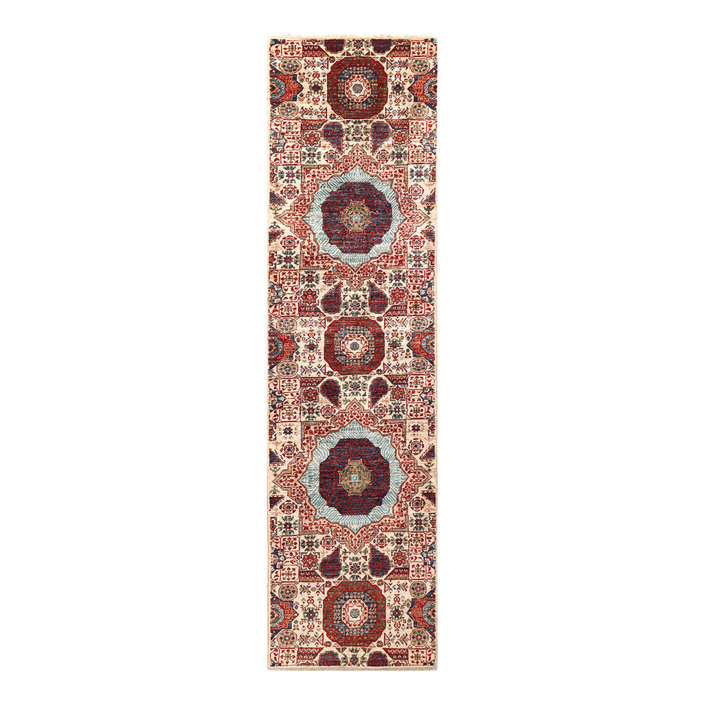 ARYANA MAMLU IVORY / NAVY 2'7" X 10'