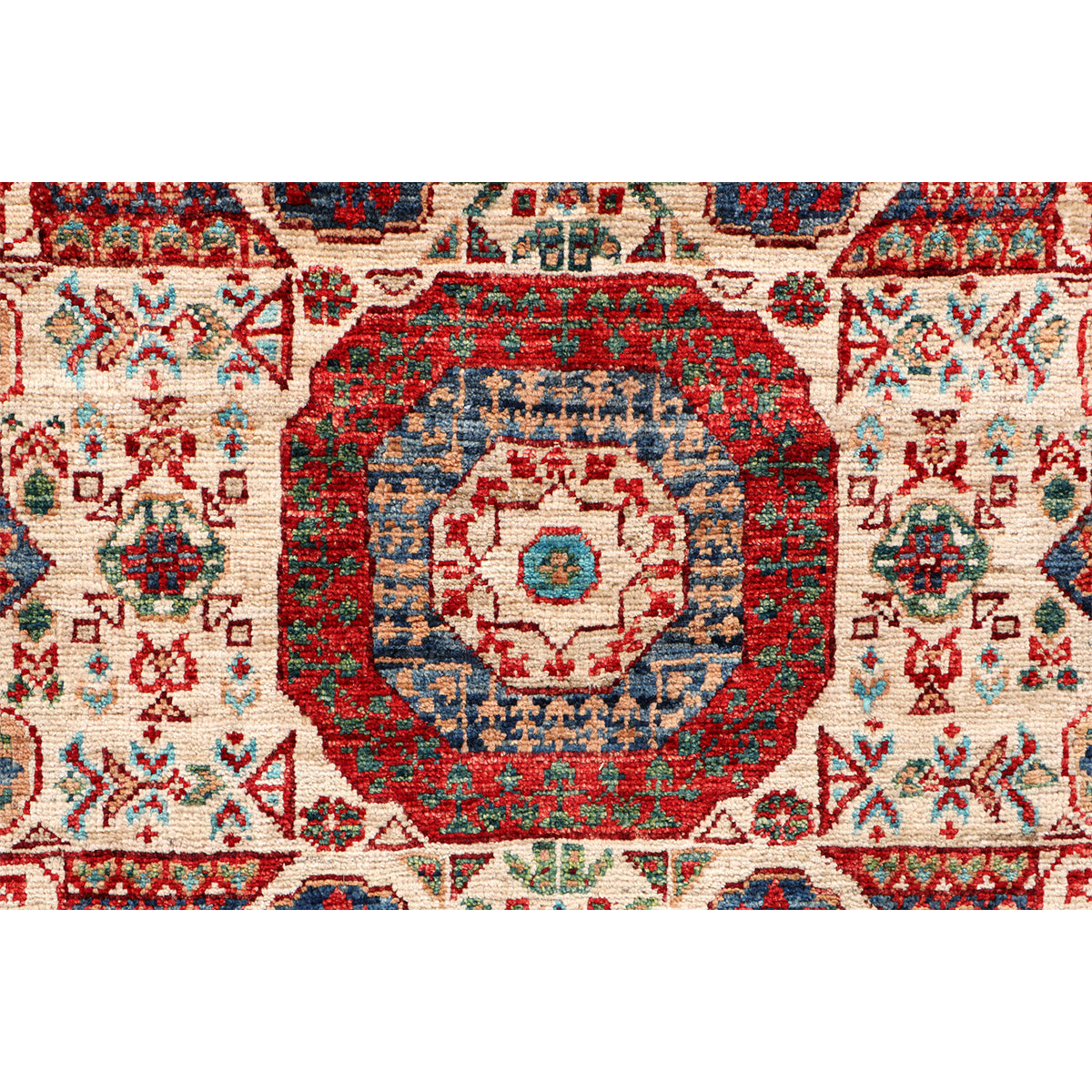 ARYANA MAMLU IVORY / NAVY 2'7" X 10'