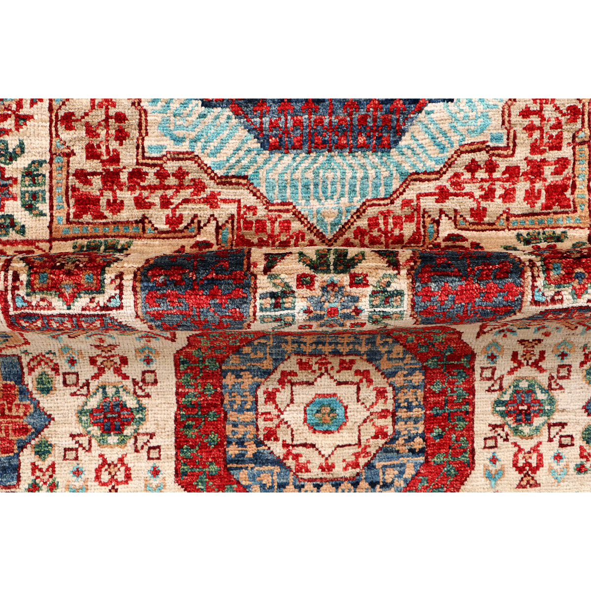 ARYANA MAMLU IVORY / NAVY 2'7" X 10'