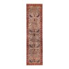 ARYANA ARYAN LIGHT GREEN / RED 2'7" X 9'9"
