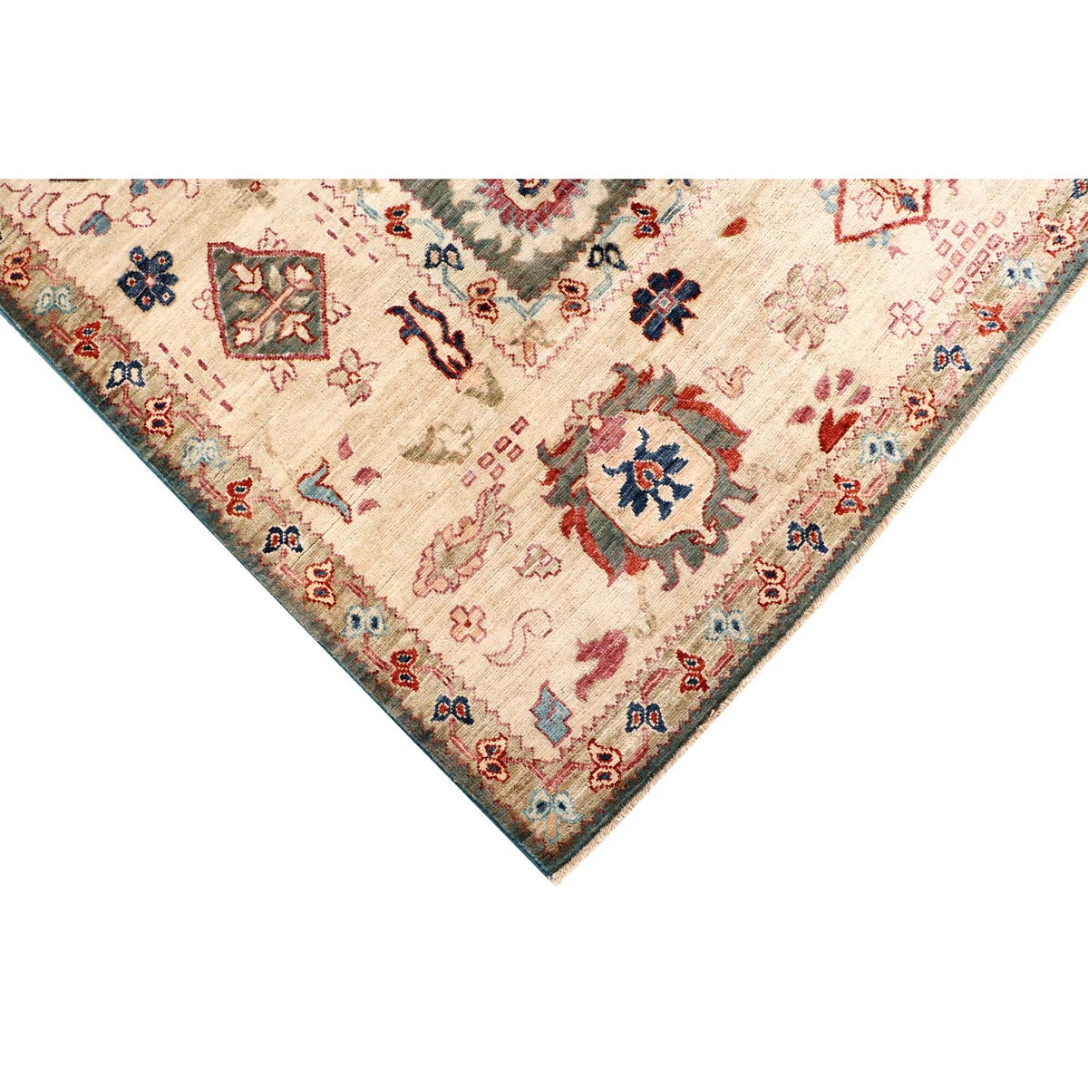 ARYANA ARYAN GREEN / IVORY 8'10" X 11'10"