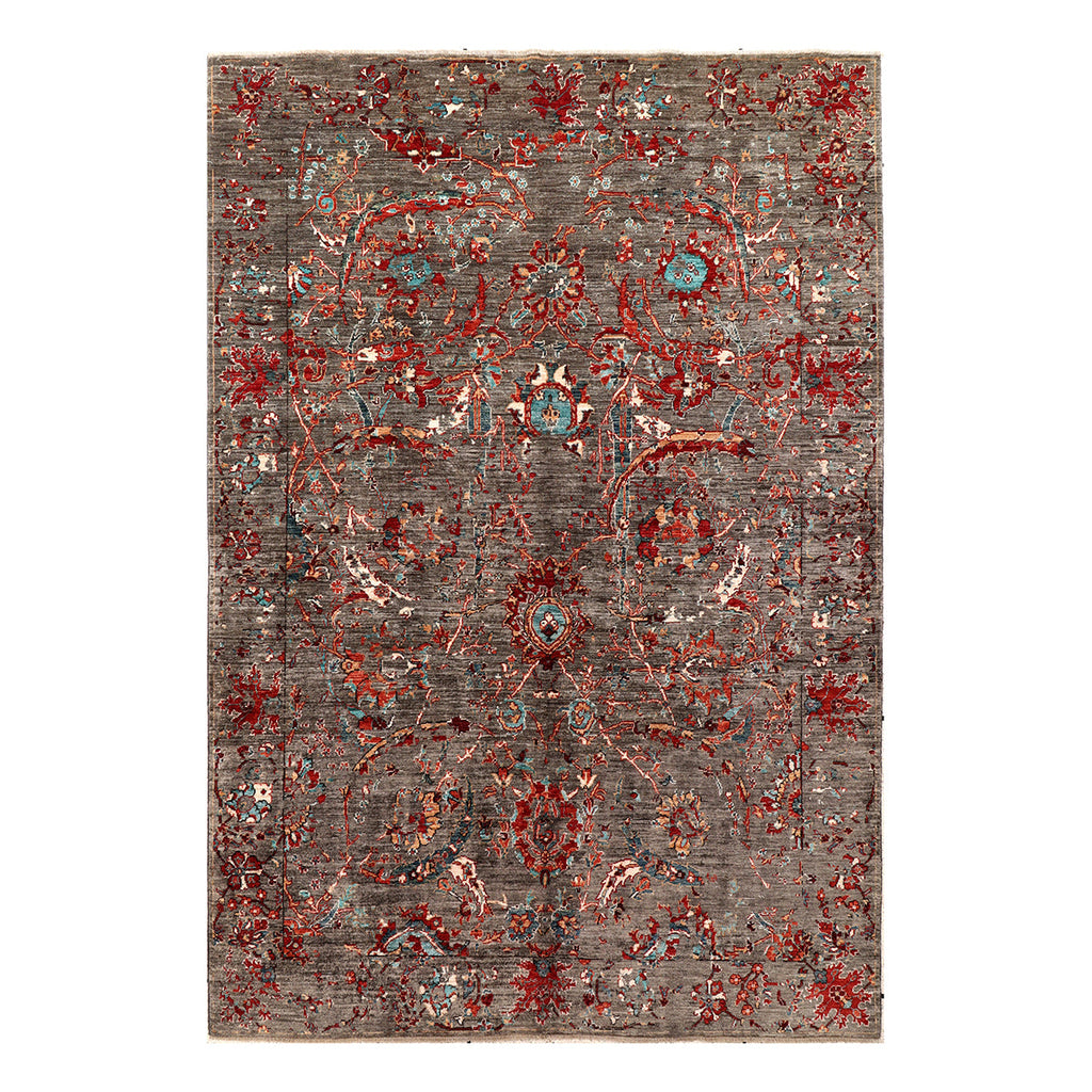 ARYANA ARYAN BROWN / RED 5'11" X 8'9"
