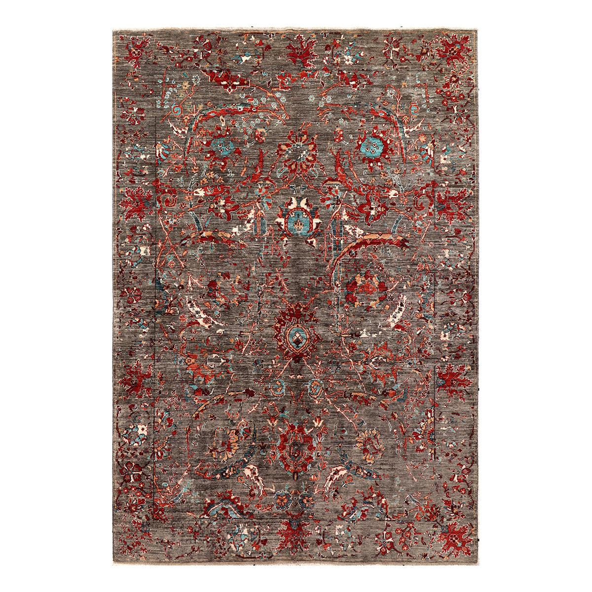 ARYANA ARYAN BROWN / RED 5'11" X 8'9"