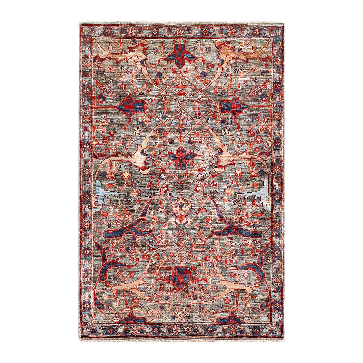 ARYANA ARYAN GREY / NAVY 3'11" X 5'10"