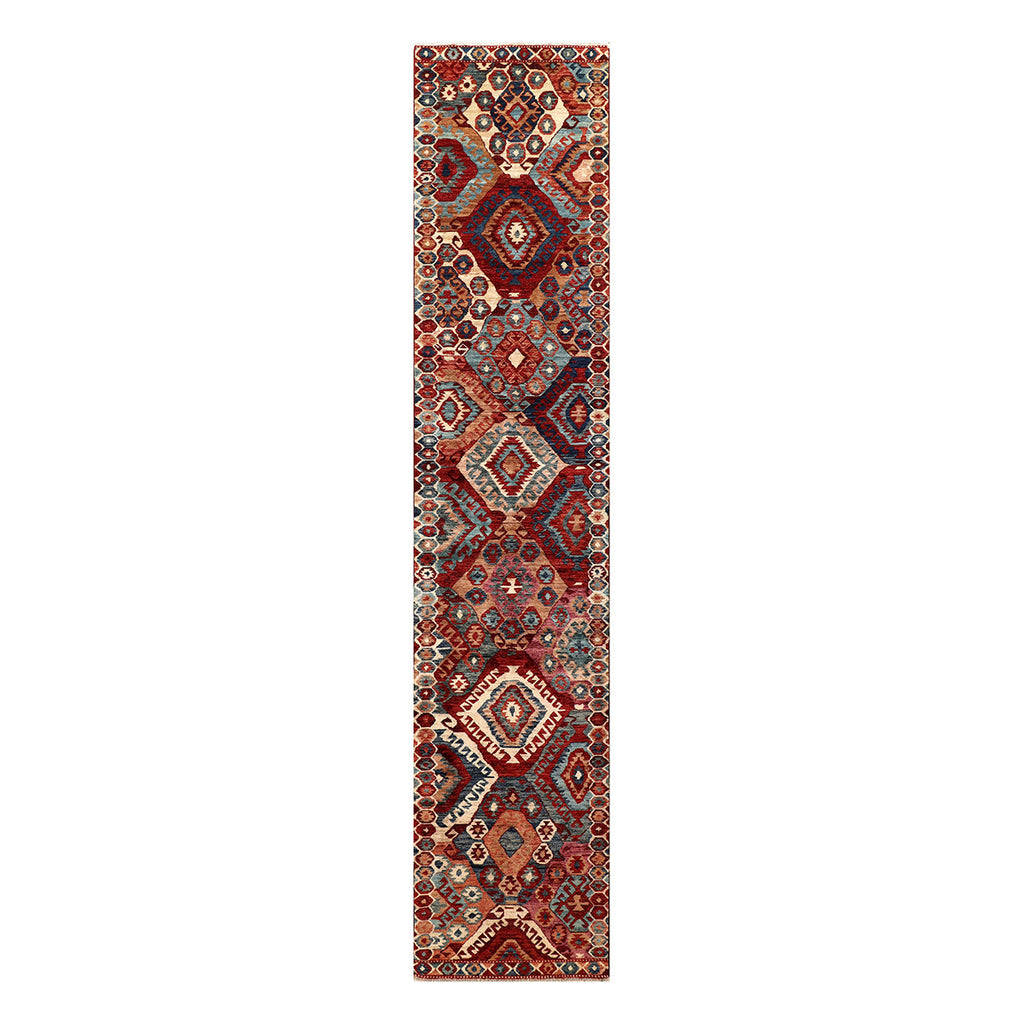 ARYANA ARYAN RED / NAVY 2'5" X 11'9"