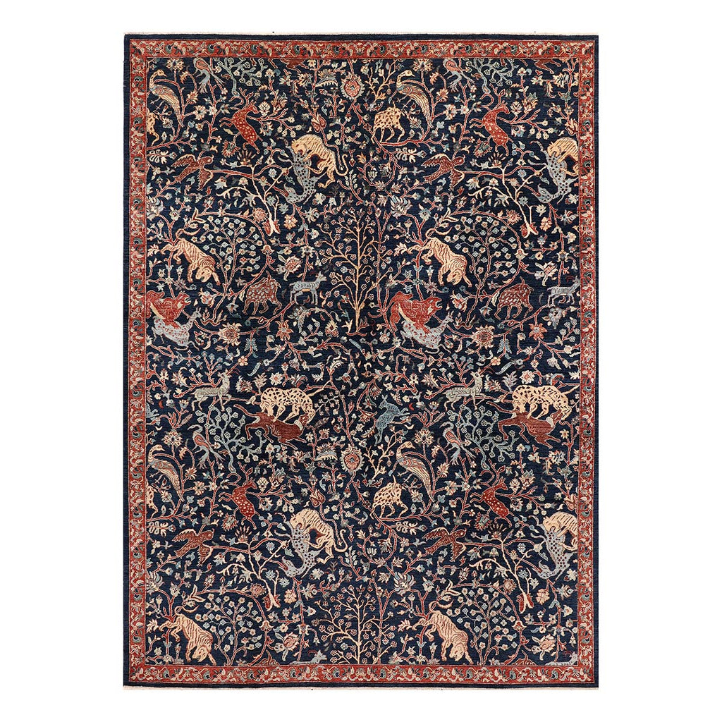 ARYANA ARYAN NAVY / RED 8'11" X 12'