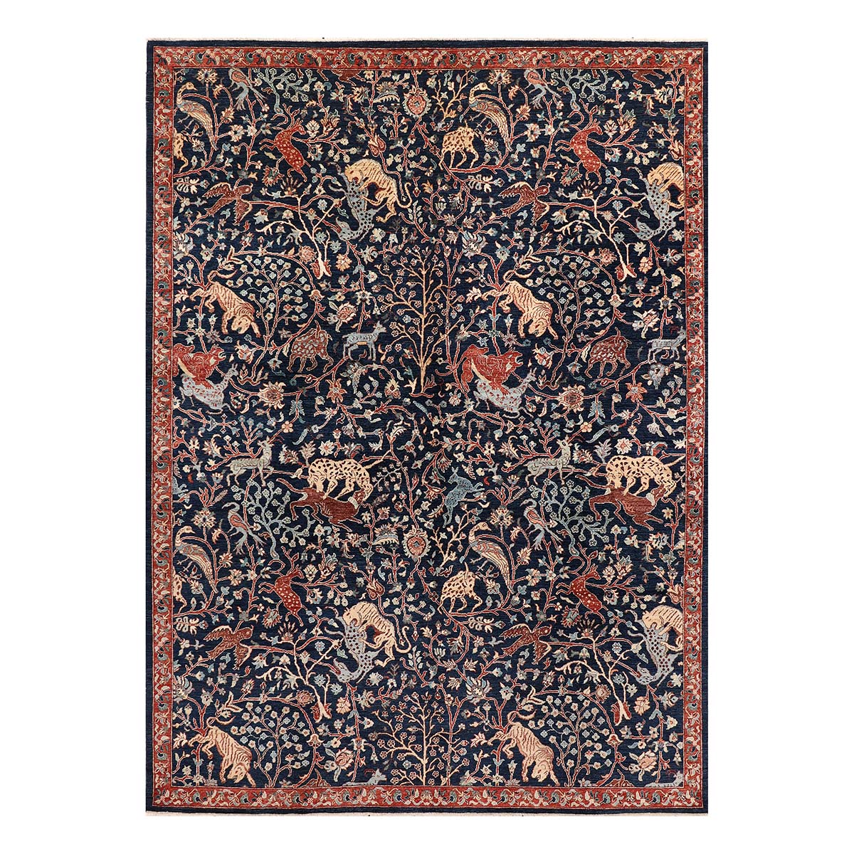 ARYANA ARYAN NAVY / RED 8'11" X 12'