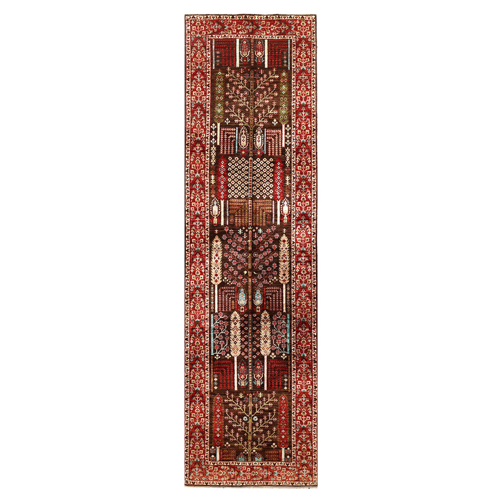 ARYANA ARYAN BROWN / RED 3'10" X 14'1"