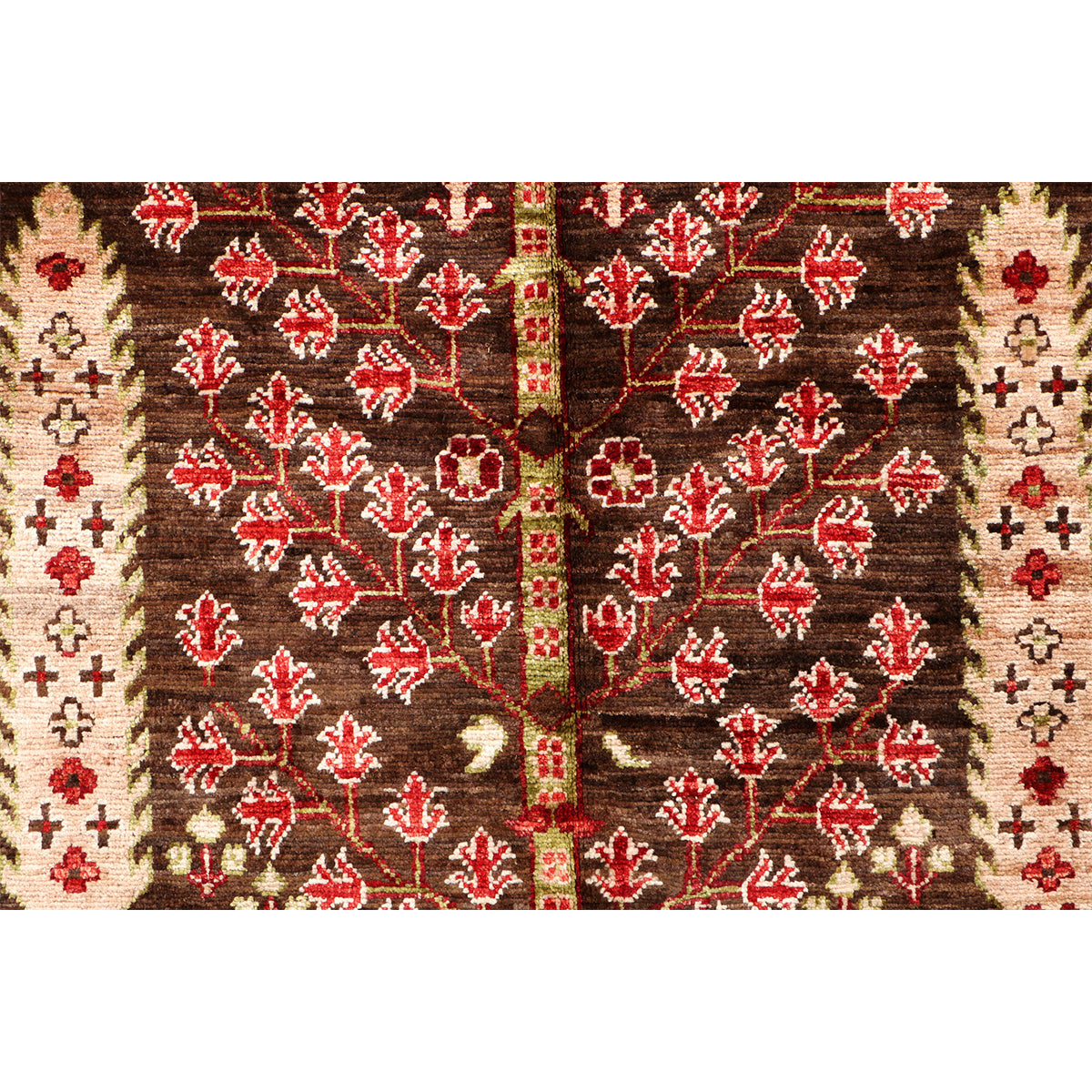 ARYANA ARYAN BROWN / RED 3'10" X 14'1"