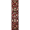 ARYANA MAMLU GREEN / RED 2'6" X 11'11"